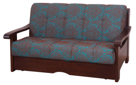 «МИЛТОН» - классический деревянный диван аккордеон с подлокотниками 