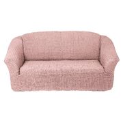 Универсальный европейский чехол на диван трехместный без оборки грязно-розовый