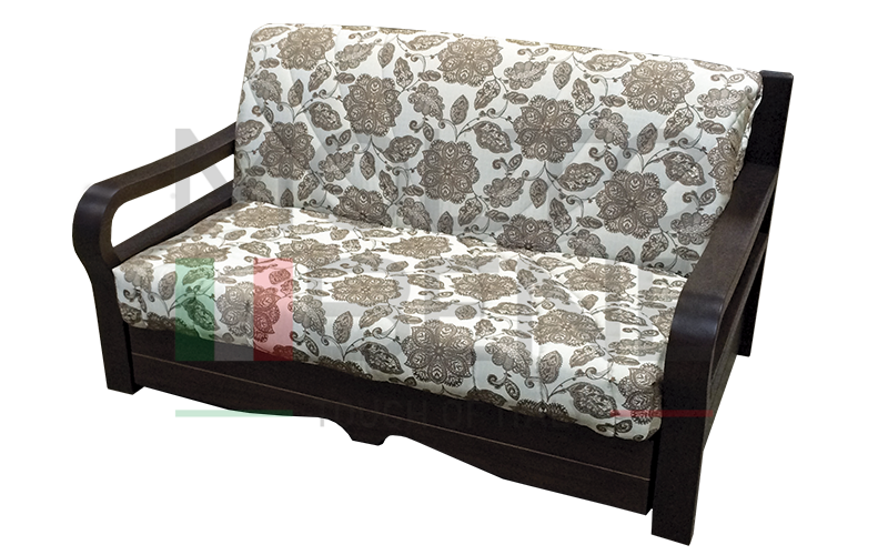 ФИДЖИ» - классический диван аккордеон с деревянными подлокотниками - купитьпо выгодной цене в Москве