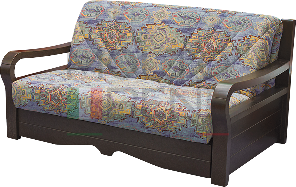 ФИДЖИ» - классический диван аккордеон с деревянными подлокотниками - купитьпо выгодной цене в Москве